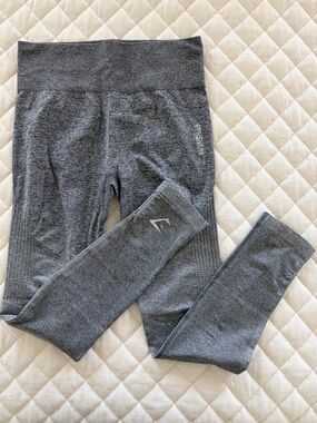 Gymshark Women's M Leggings – Grey – Used Condition